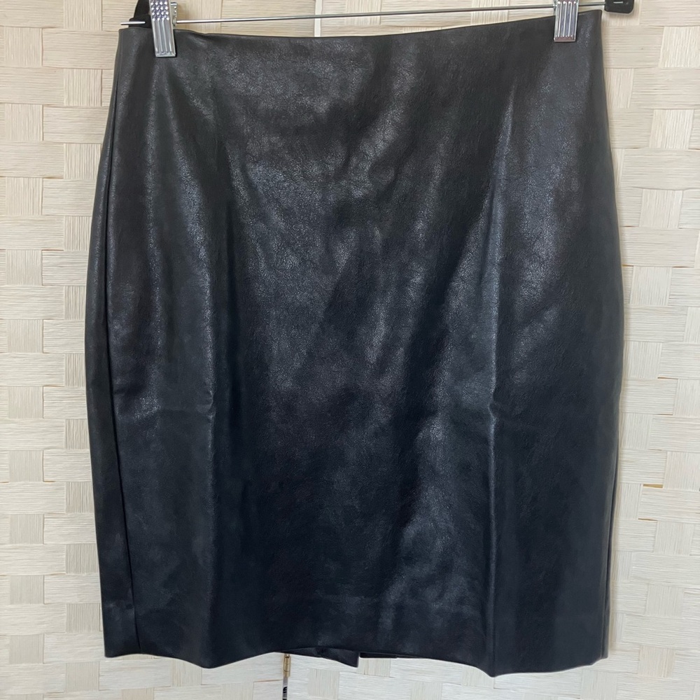 J. Crew Faux Leather Skirt